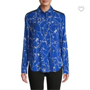 [RAG & BONE] Therese Floral Print Viscose Button-Down Blouse